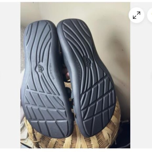 Abeo Leather Sandals Biosystem Orthotic Support Footbed Black Size US 11 N - Picture 6 of 7